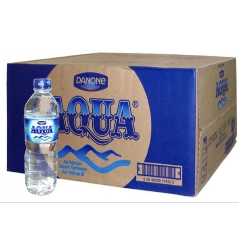 

Aqua Air Mineral 600ml 1 Karton | 24 Botol × 600ml | Kemasan tanggung