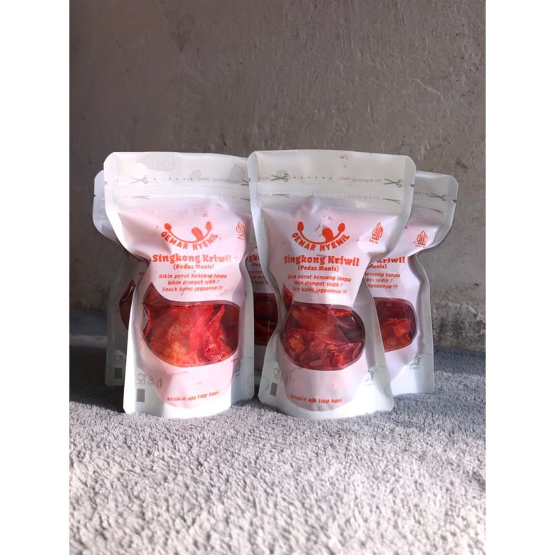 

ECER singkong kriwil pedas manis