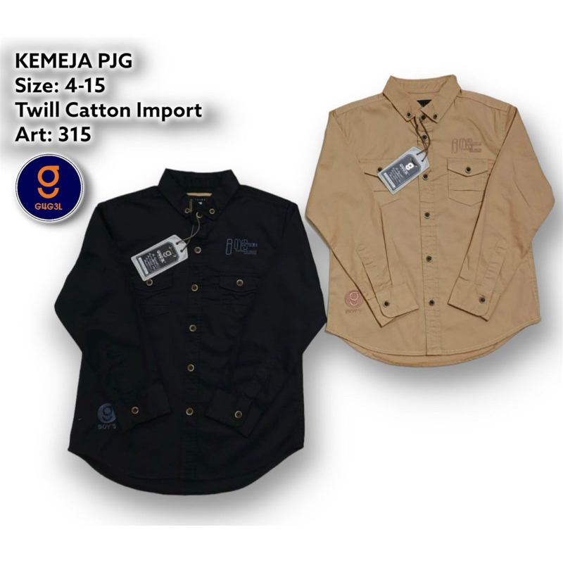 KEMEJA PANJANG ANAK GUGEL KIDS PREMIUM