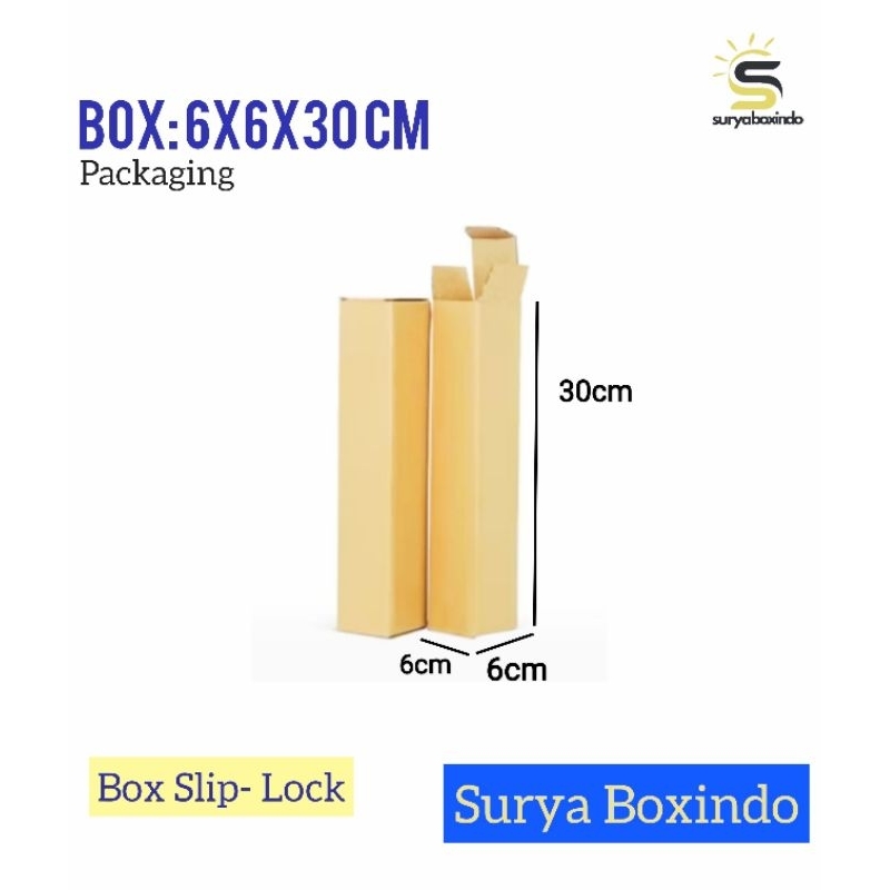 

Box 6x6x30 cm/boxpanjang/kardus/boxroll/packing