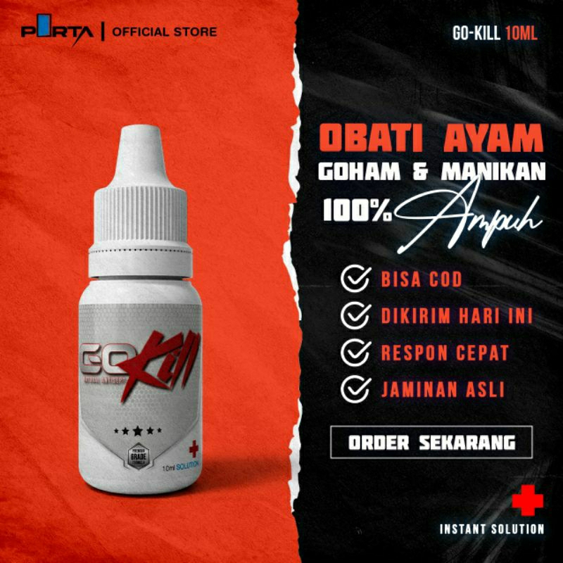Gokill(Goham Killer) obat goham ayam obat manik ayam mengobati infeksi paruh ayam & merpati