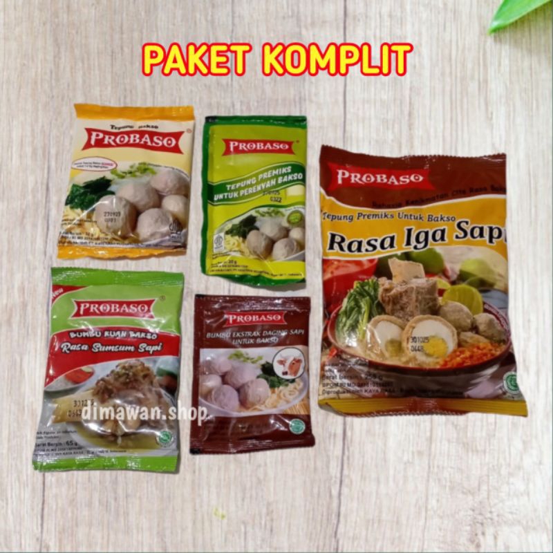 

PROBASO tepung bakso paket komplit iga bakar bumbu kuah sumsum sapi