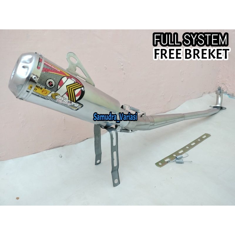 KNALPOT RACING GTX KAWAHARA VARIAN MOTOR BEBEK SUPRA LAMA, SUPRA FIT, SUPRA X 125 BATMAN, KARISMA, B