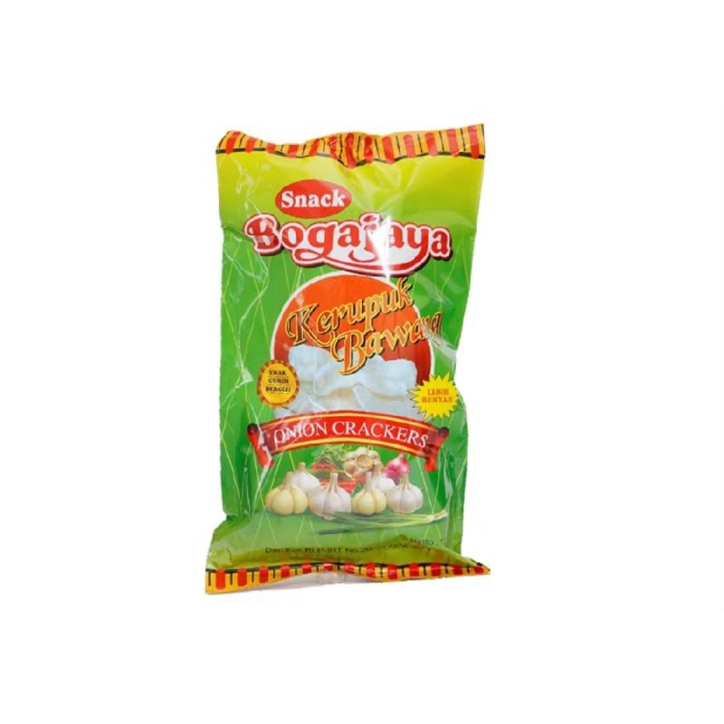 

BOGAJAYA KERUPUK BAWANG SNACK 110 GRAM / KRUPUK KHAS SURABAYA SIAP MAKAN