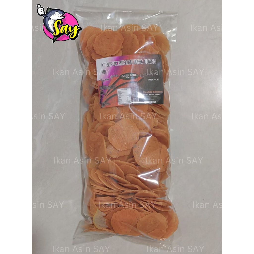 

Kerupuk Mentah Rasa Udang Warna Oranye 250gr