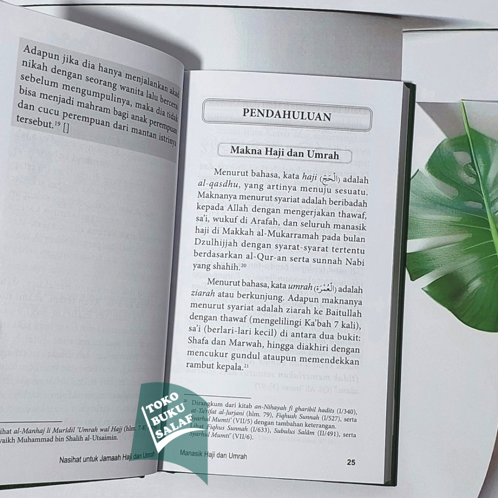 Panduan Manasik Haji dan Umrah Karya Yazid Jawas Buku Tuntunan Umroh Pustaka Imam Asy-Syafi'i