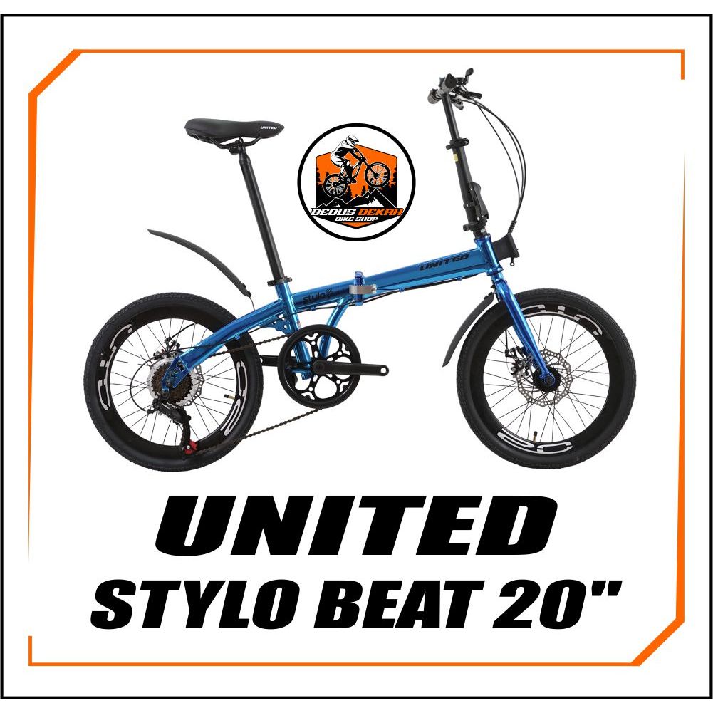 SEPEDA LIPAT FOLDING BIKE 20 INCH UNITED STYLO BEAT