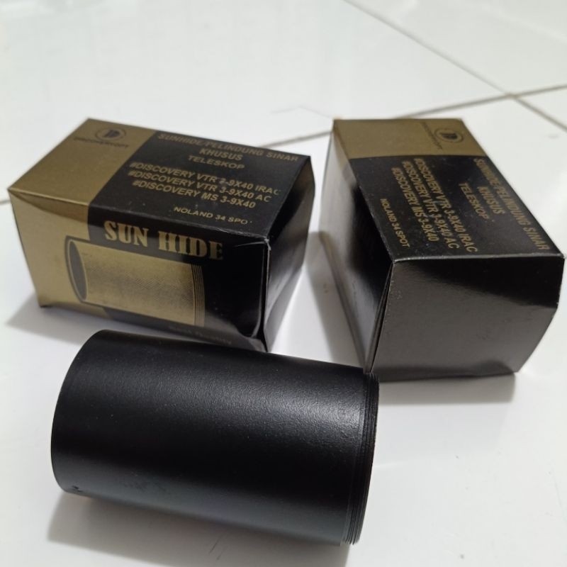 sunhed pelindung sinar teleskop discovery ms.vtr. 3-9x40