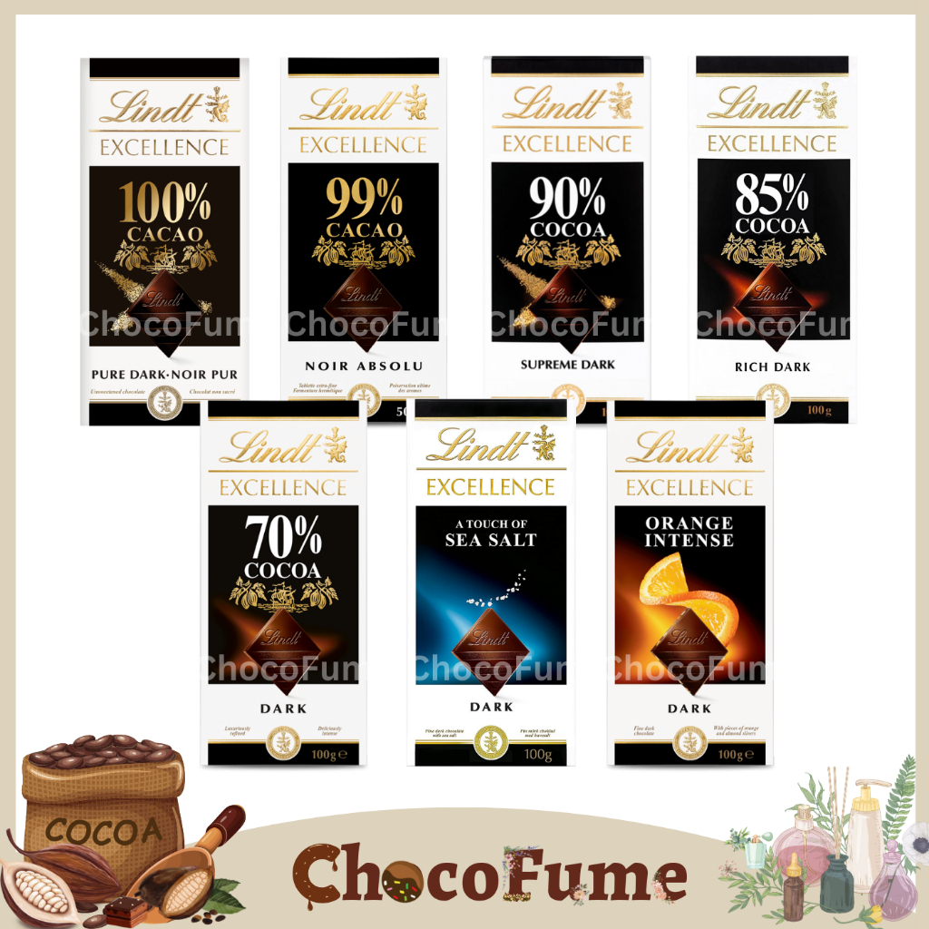 

Coklat Import Swiss / Chocolate Bar Lindt & Sprngli Cocoa Excellence 100 Gr ( 70%, 85%, 78%, 99%,