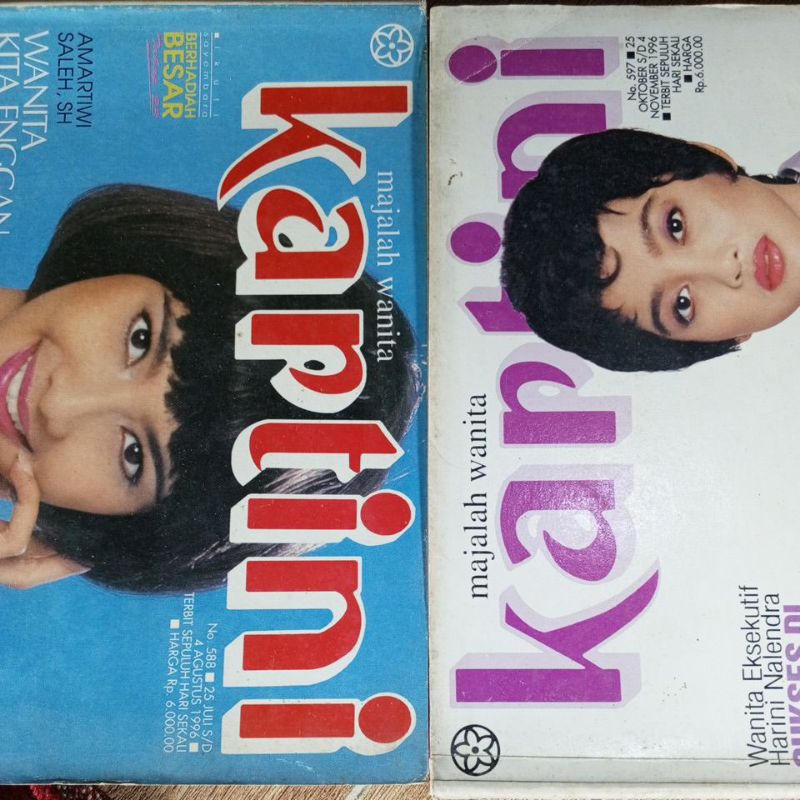 majalah kartini jadul antik lawas tahun 84,85,96 & 97, used, seken, original