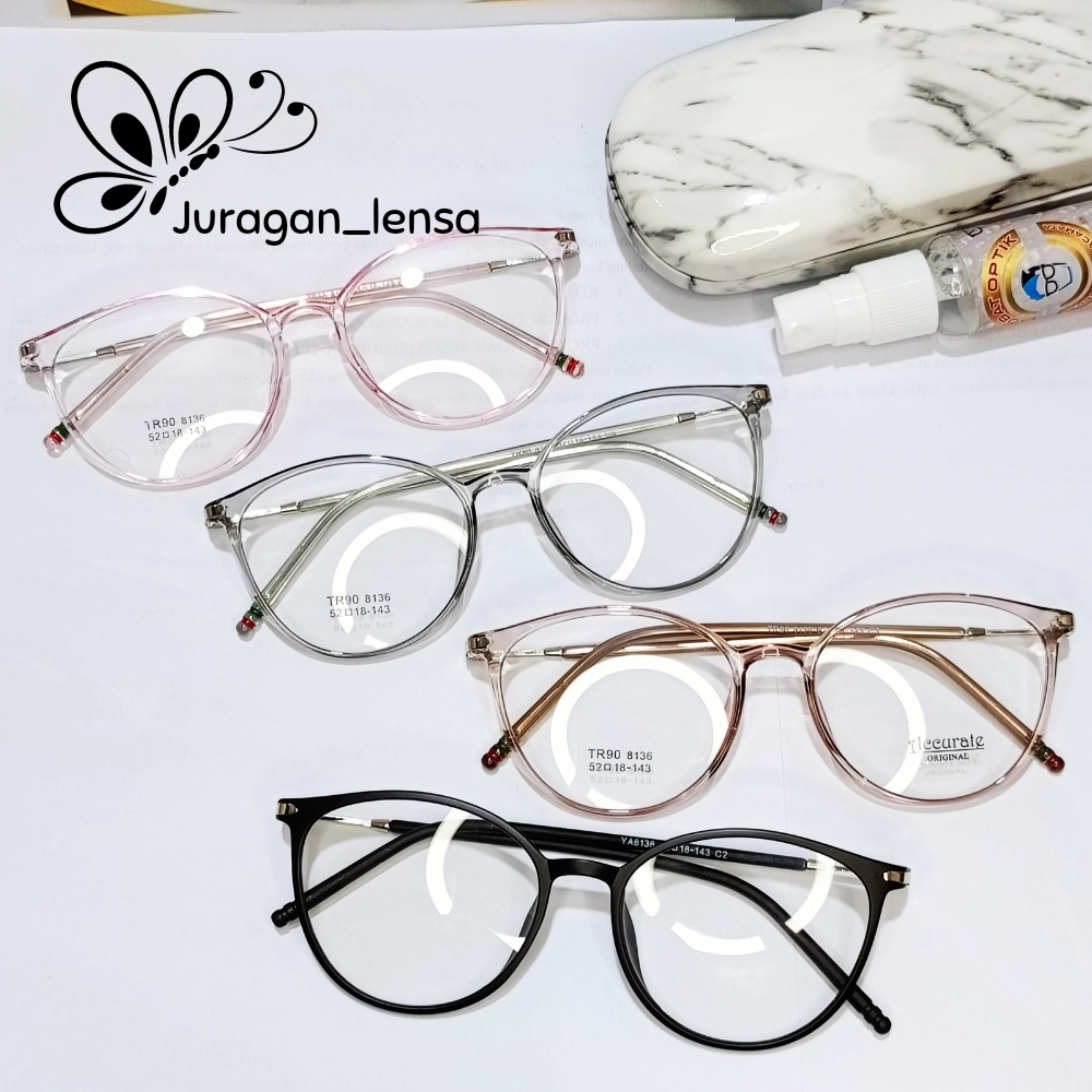 (BELI 1 PCS MINUS GRATIS 1 KACAMATA) Kacamata bulat frame kecil Minus Normal Premiium