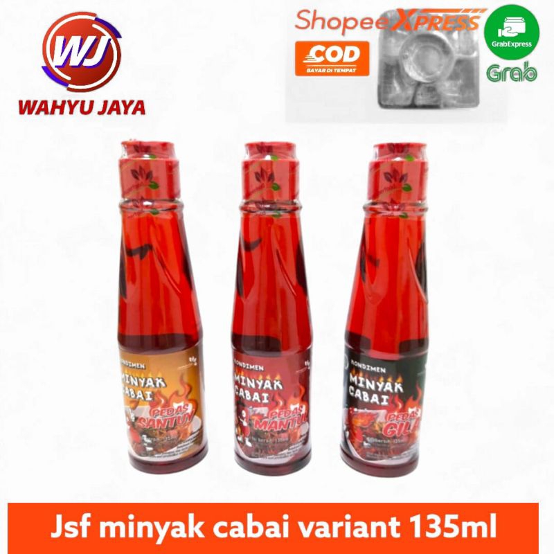 

jsf minyak cabai variant rasa kemasan 135ml