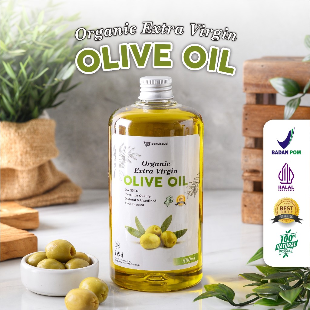

Olive Oil Extra Virgin Organic 100% EVOO / Minyak Zaitun Murni Organik Ekstra Virgin