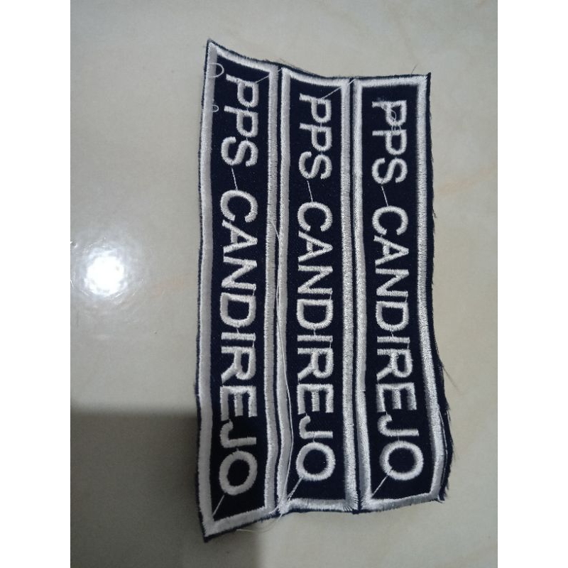 

name tag/nama dada bordir