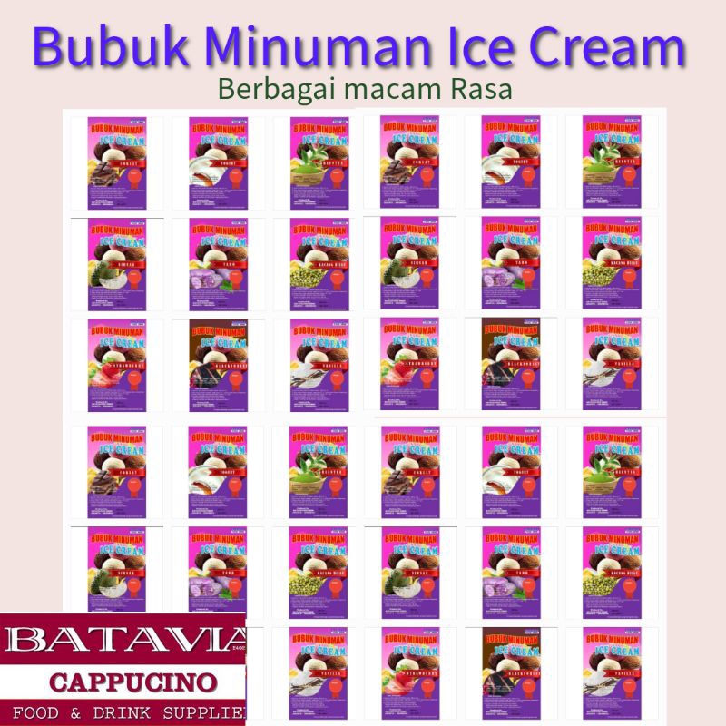 

Grosir Bubuk Es Krim 1000gram/1kg Berbagai Varian Rasa Ice Cream Powder