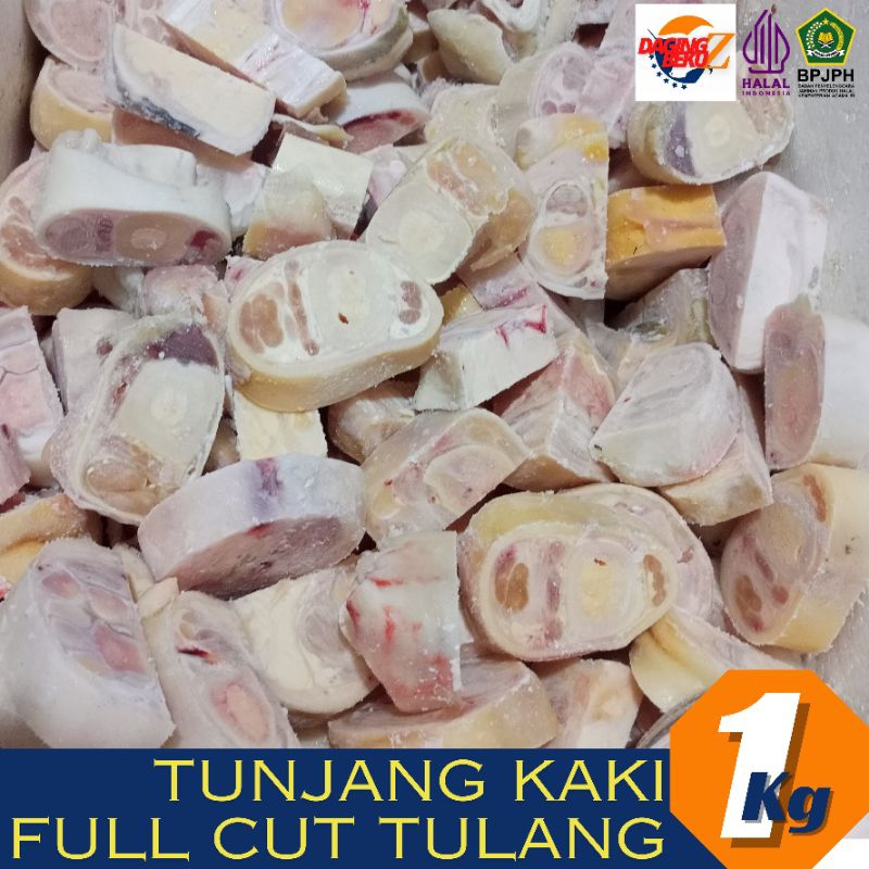 

Kaki sapi potong 1kg Full cut (Tunjang Potong) Halal Frozen