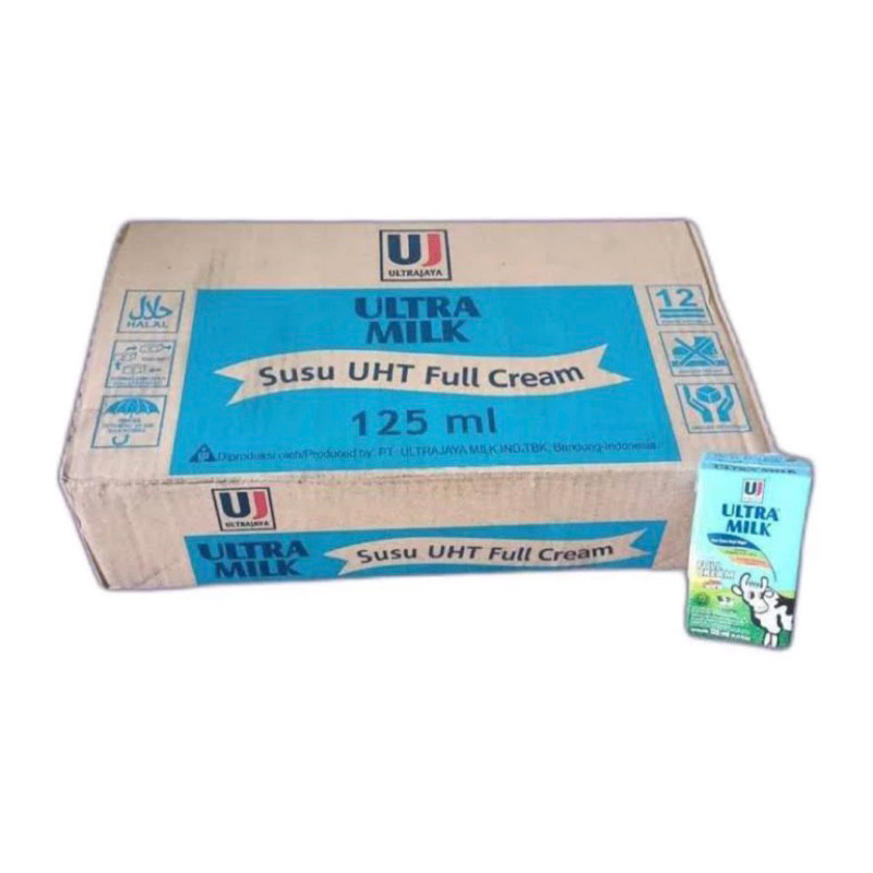 

Ultra Milk Susu UHT Full Cream 125 ml / 1 dus