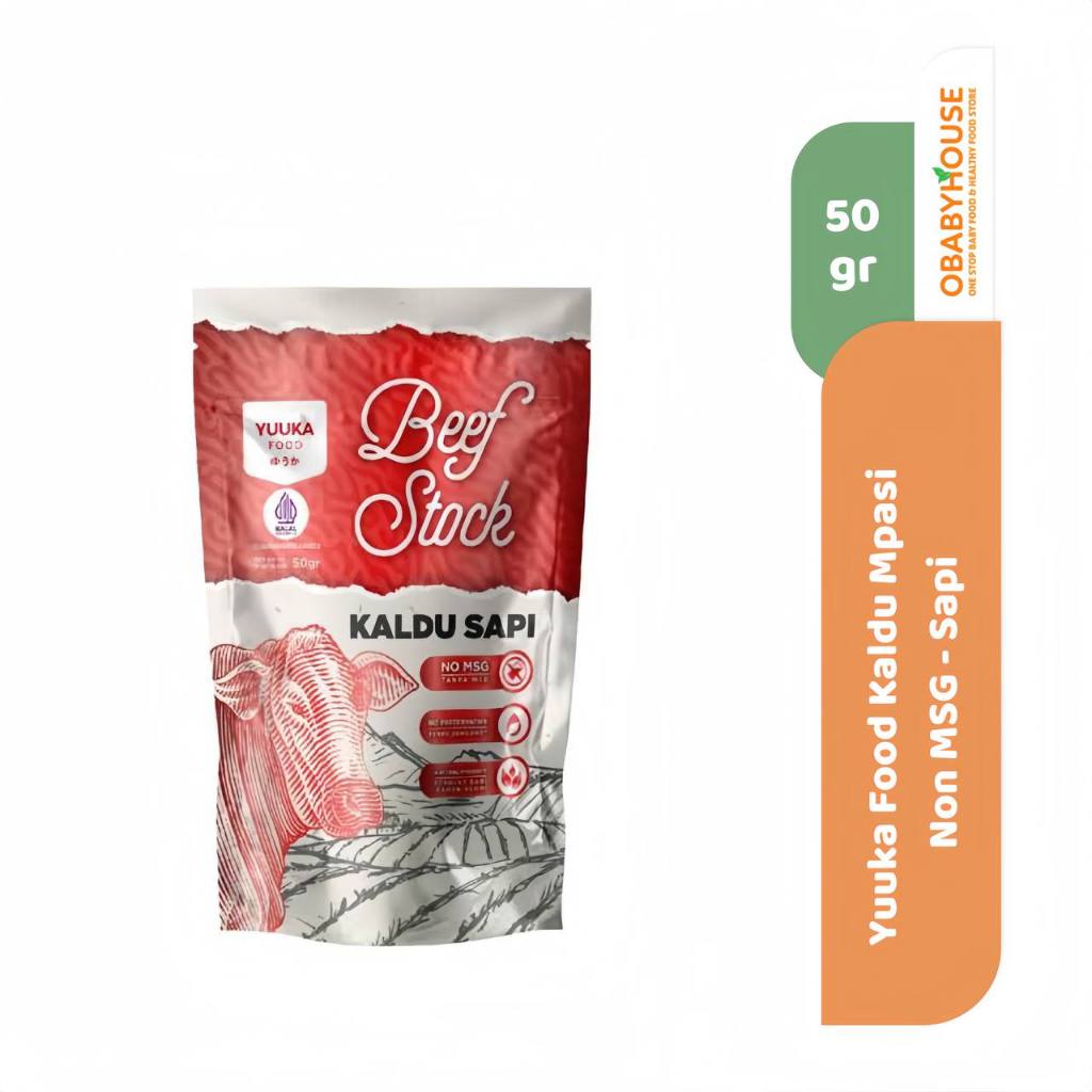 

Yuuka Food Kaldu Mpasi Non MSG 50 gr - Sapi