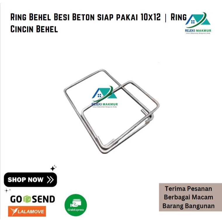 Ring Behel Besi Beton siap pakai 10x12 | Ring Cincin Behel