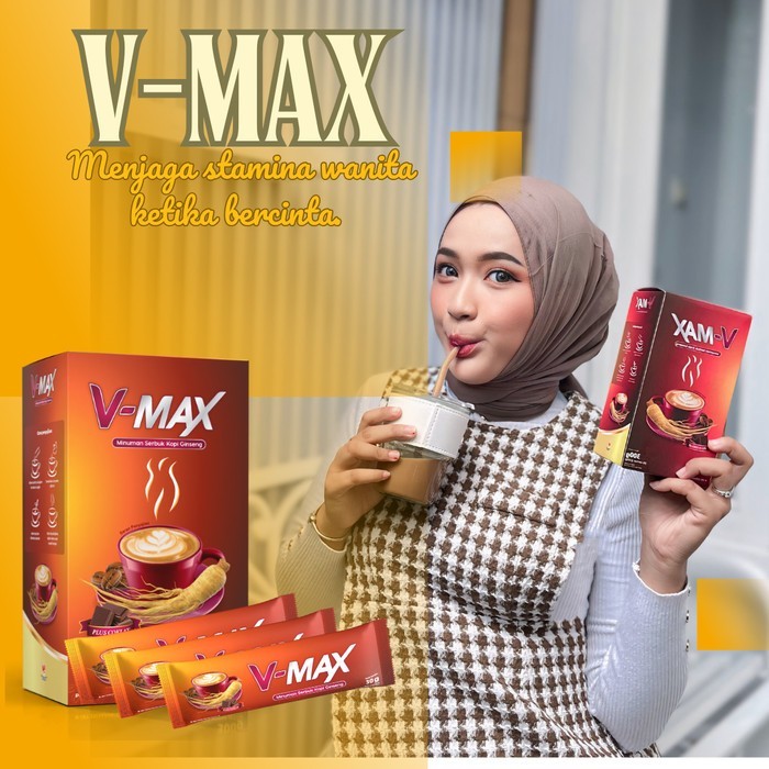 

V-MAX Kopi Extra Gingseng dan Coklat Original - Kopi Penambah Gairah Stamina Wanita