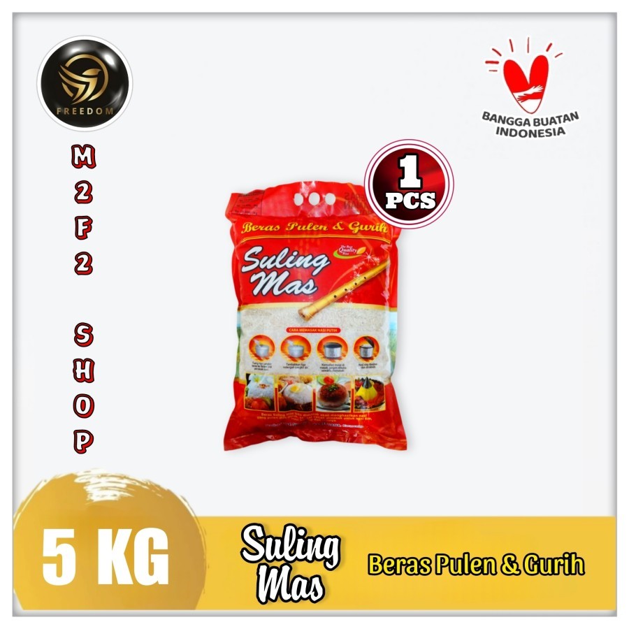 

Suling Mas Beras Putih Pulen & Gurih Premium IR 64 - 5 kg (Kemasan Satuan)