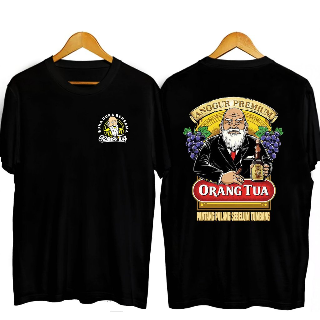 KAOS KATA KATA ANGGUR PREMIUM ORANGTUA BIG SIZE JUMBO