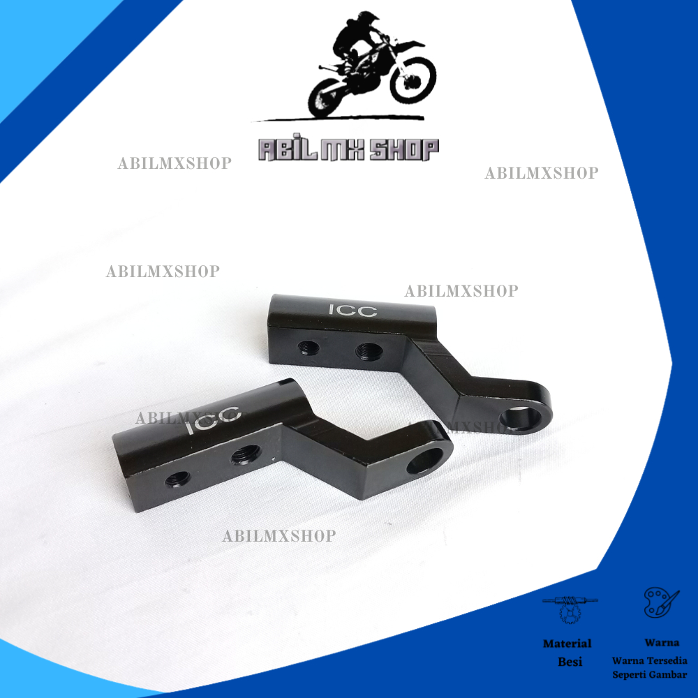 DUDUKAN  BREKET SPION LAMPU TEMBAK SOROT LED UNTUK SEMUA MOTOR