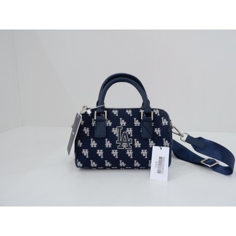 TAS WANITA HANDBAG CLASSIC MONOGRAM JACQUARD SMALL BOSTON BAG LA DODGERS ORIGINAL