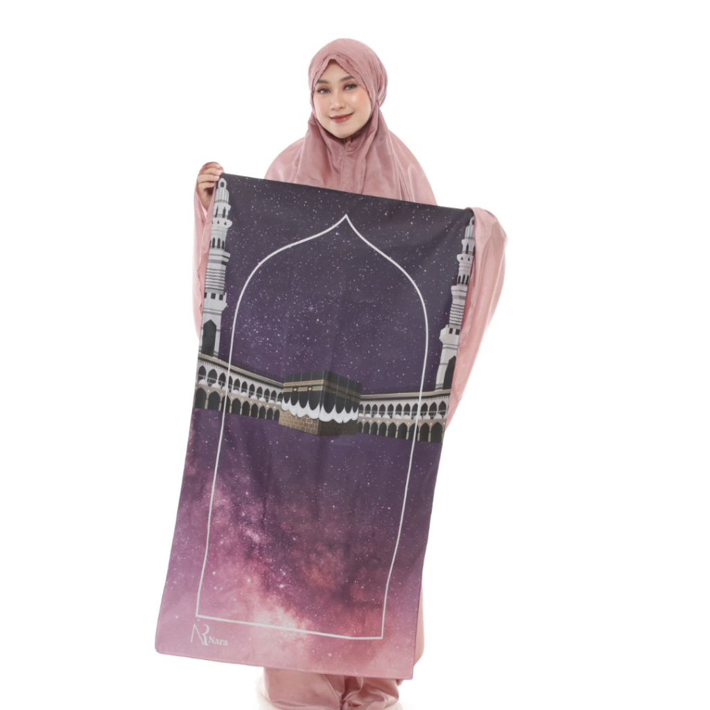 Sajadah Traveling KABAH - TWIGHLIGH  Saku Anti Air Lipat Waterproof Pocketable Traveler Sajadah Comp