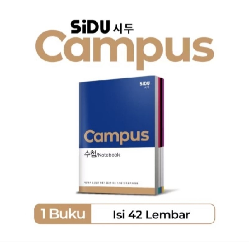 

buku campus / buku boxy / buku 42 lembar / buku sidu campus / buku sidu campus isi 42 lmbar / buku 1 pak.