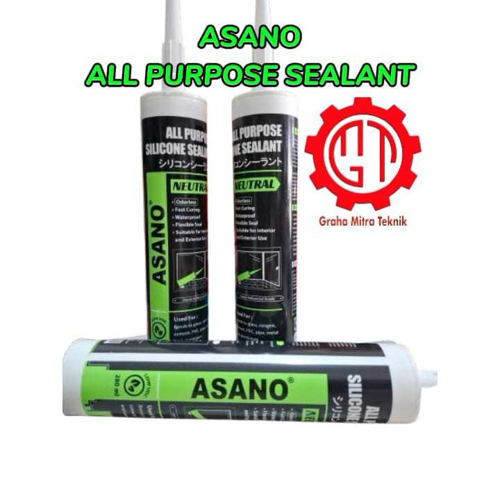 

ASANO Lem Silikon sealent Tabung Netral Silicone Sealant 280ml