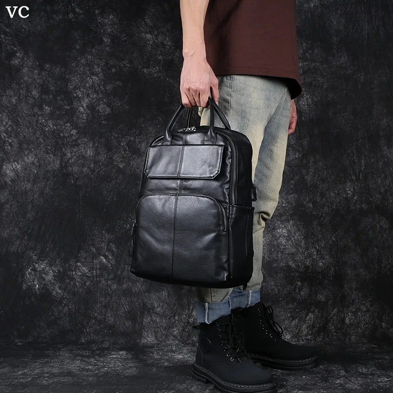 Ransel kulit asli Garut - Tas multifungsi - Tas pria