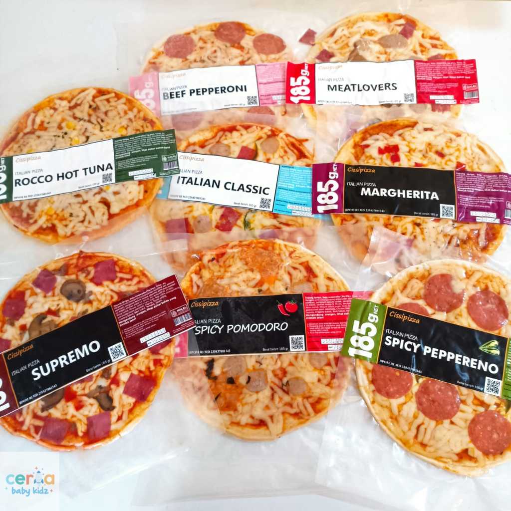 

Personal Pizza Frozen Cissipizza - Beef Pepperoni | Meat Lovers | - (Makanan Instan Siap Saji)