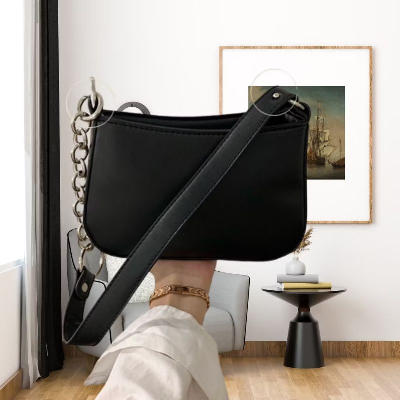 TasTiTasik - Tas Bahu Wanita Shoulder Bag Tas Wanita Tali Kombinasi Rantai - Bella