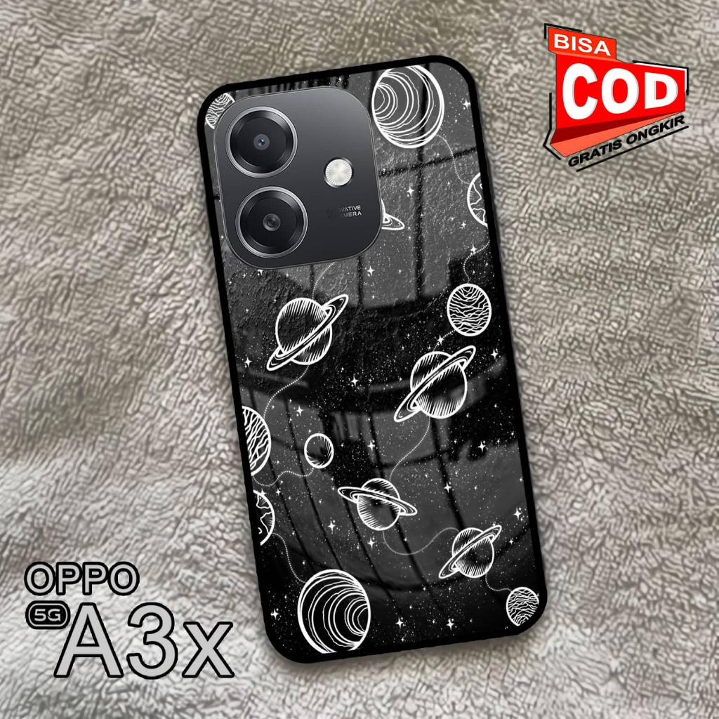 Softcase Glass Kaca | Case Kaca | Casing Kaca | OPPO A3X [S82]