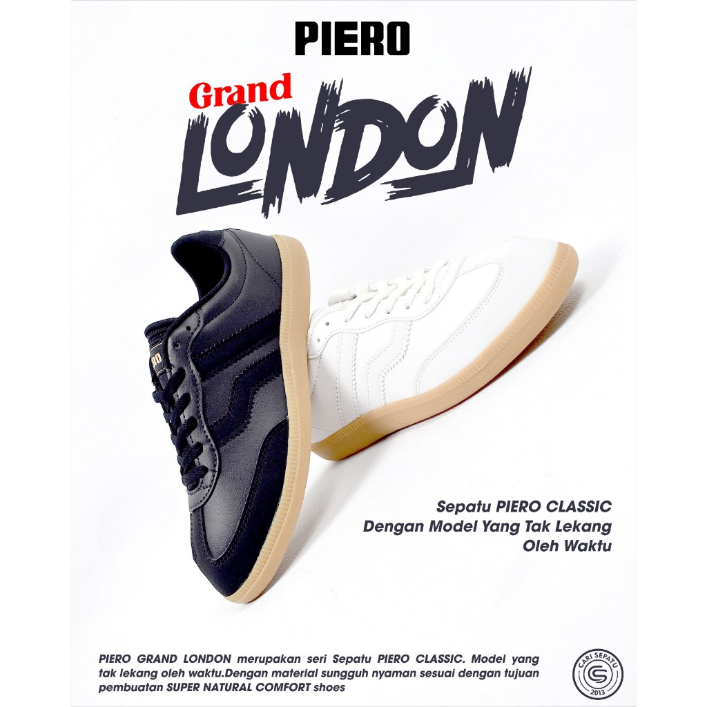 Sepatu Casual PIERO GRAND LONDON Original Resmi