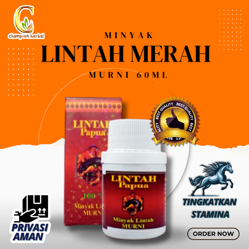 Asli Berkualitas Minyak-Lintah-Merah-Papua 100% Original