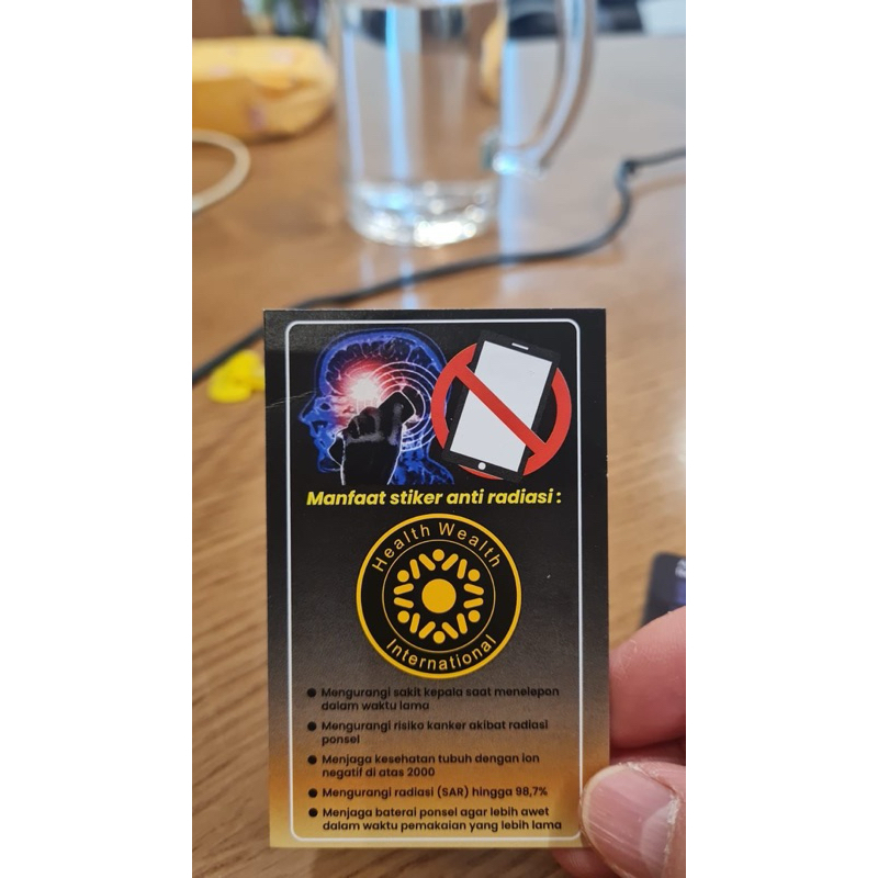 

stiker anti radiasi HWI