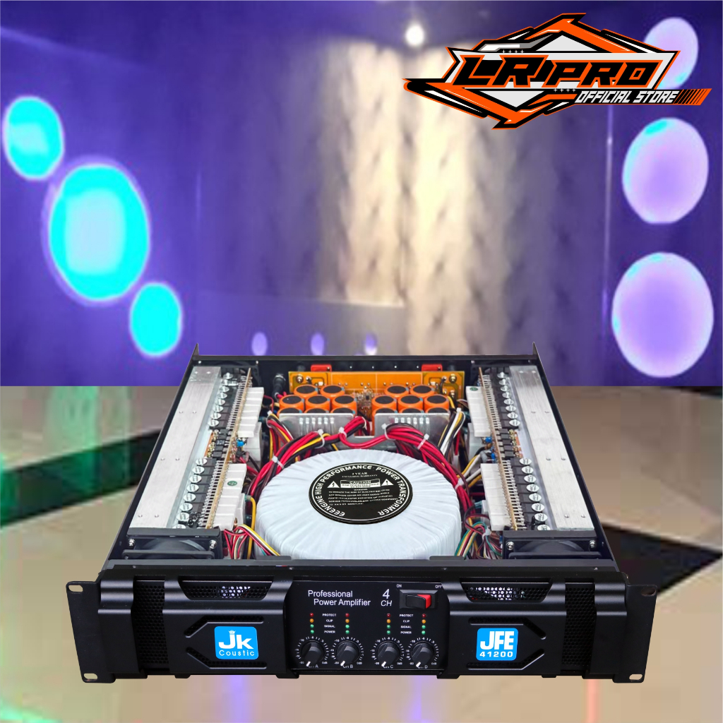 Power Amplifier 4 chanel Jk coustic JFE 41200 4 x 1200 watt