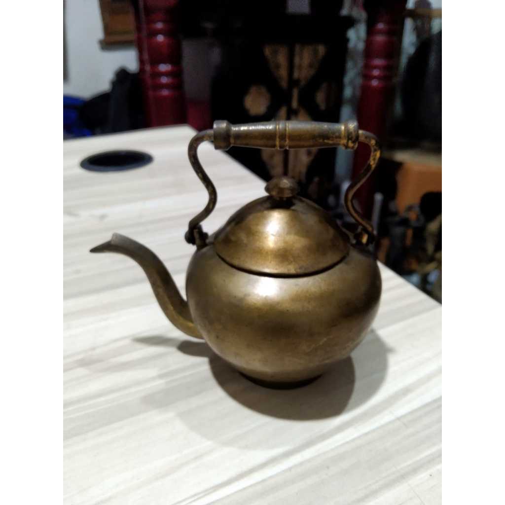 Teko Kuningan Mini Kuno Jadul Antik