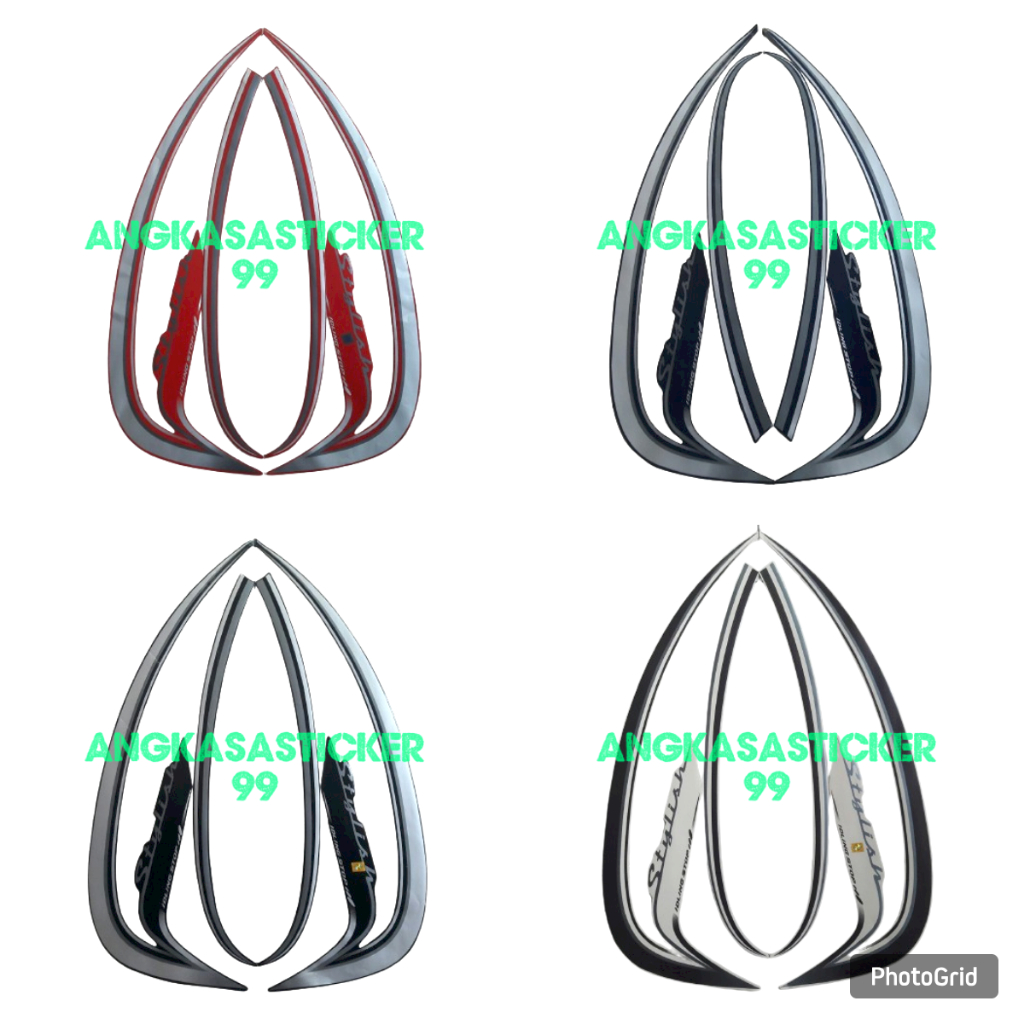 sticker body motor striping honda scoopy stylish 2016