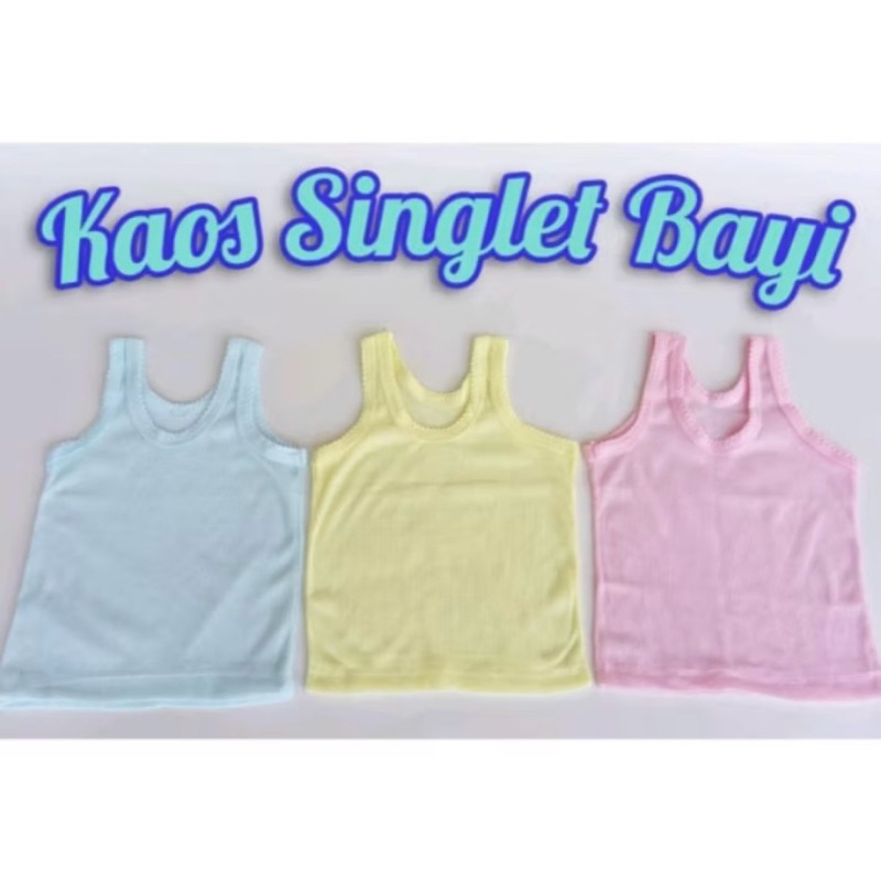 Singlet bayi / kaos dalam bayi / tangtop bayi / kaos kotang bayi / dalaman anak