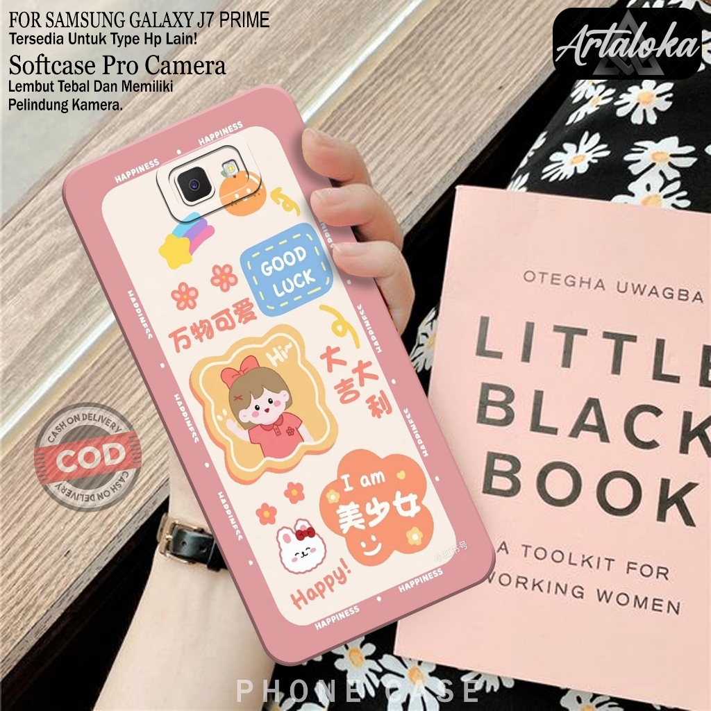 Case Hp Samsung Galaxy J7 Prime Fashion Case Kartun Case Samsung Galaxy J7 Prime Silikon TPU Pro Cam