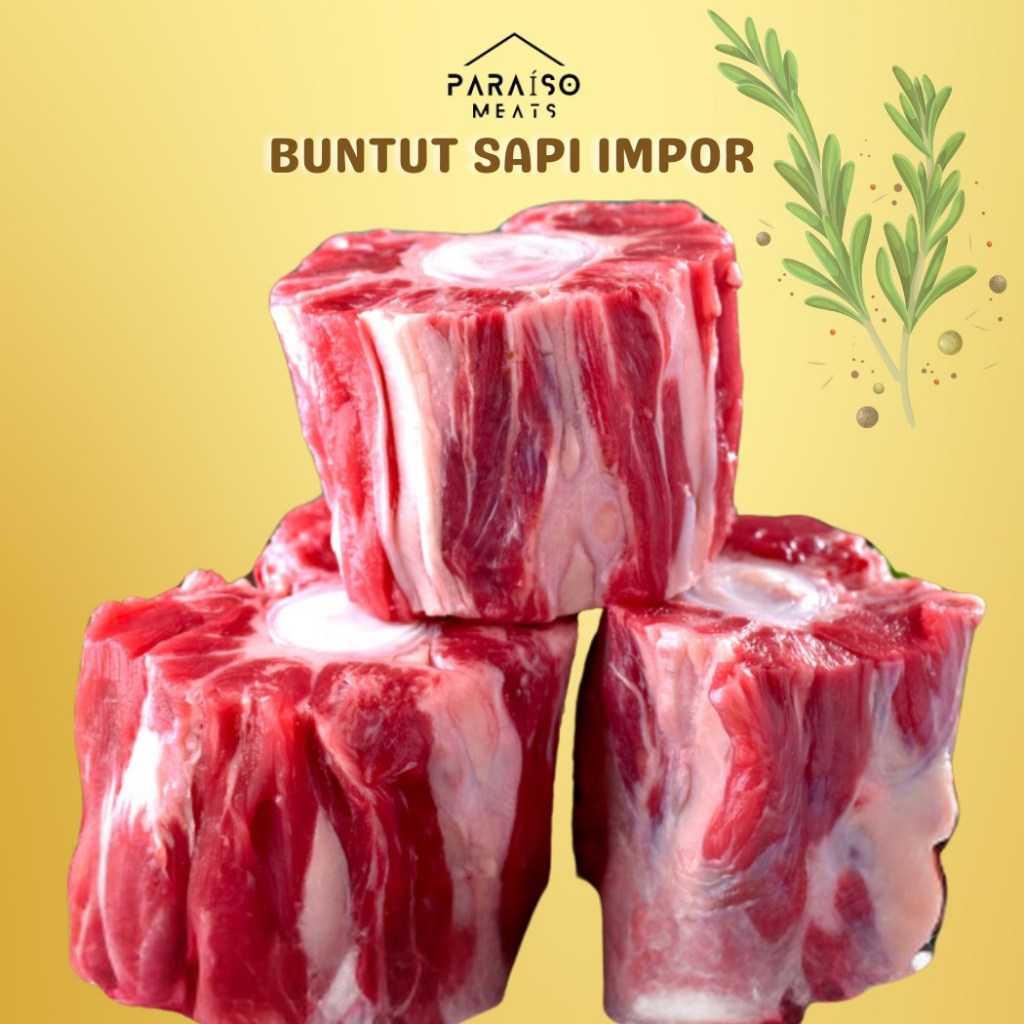 

Buntut Sapi Impor AUS Mix Cut I Oxtail AUS Mix Cut