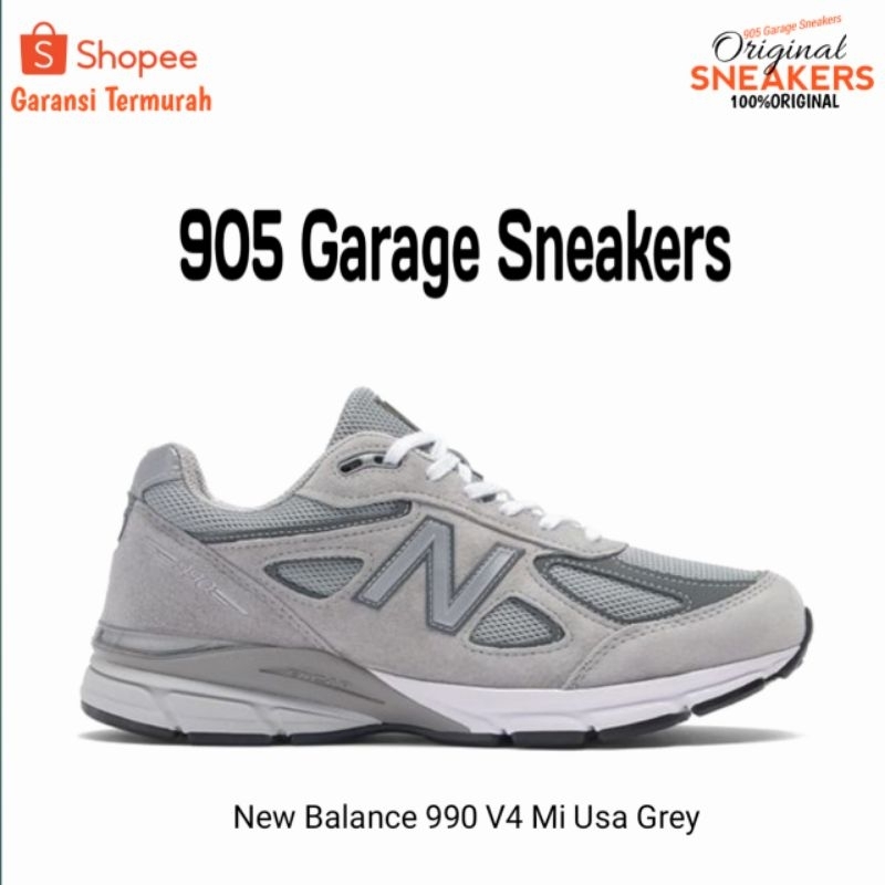 New Balance 990 V4 Mi Usa Grey Original
