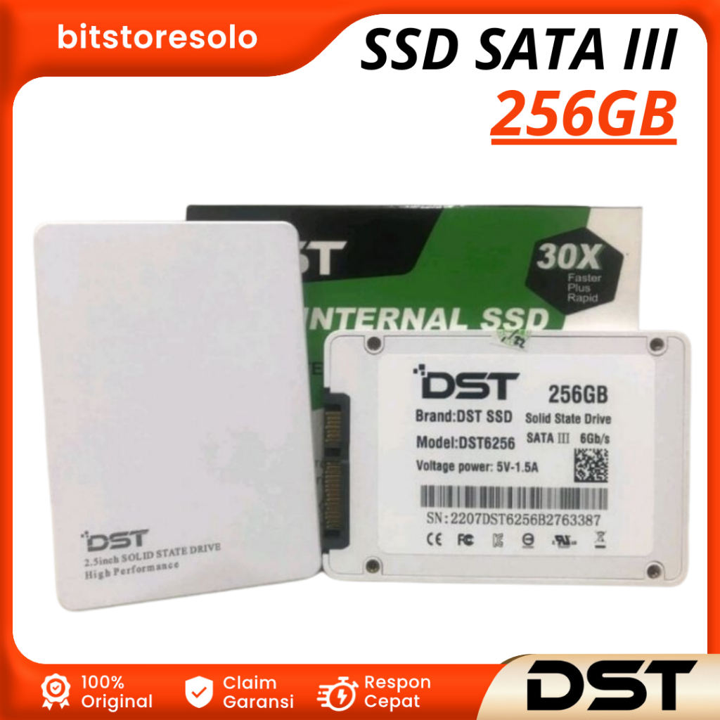 SSD DST SATA III 256GB Slim 2.5" 256 GB Garansi Resmi