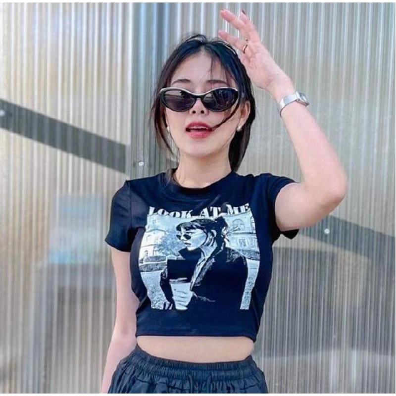 VICTORY-ATASAN WANITA -CROP TOP WANITA LOOK AT ME KNIT RIBP(LD 88,p 40)