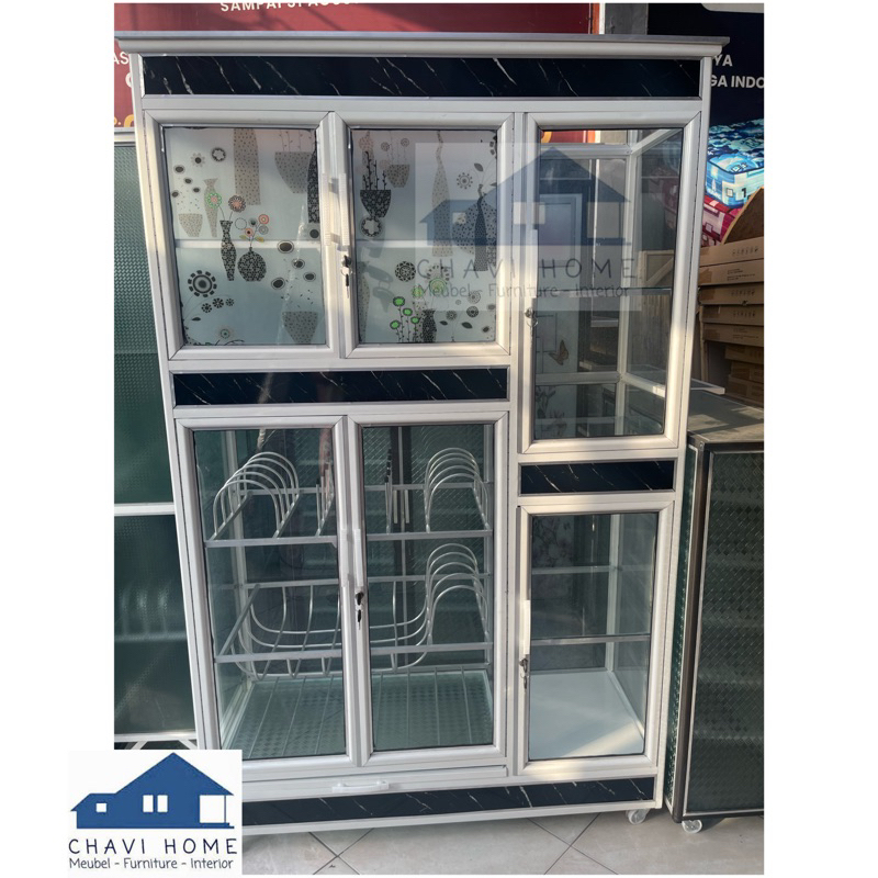 rak piring aluminium lemari dapur aluminium anti rayap tahan air