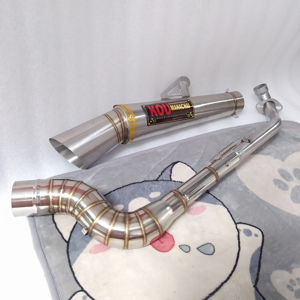 Kou mahachai exhaust Muffler 1set open Spec for Wave 100 110 xrm 125 115 RS 125 fury Rusi 100/110 sm