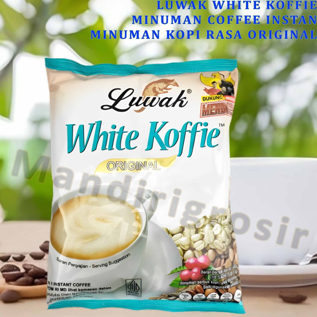 

Minuman Coffee Instan * Luwak White Koffie * Kopi Rasa Original * 18pcs x 20gr